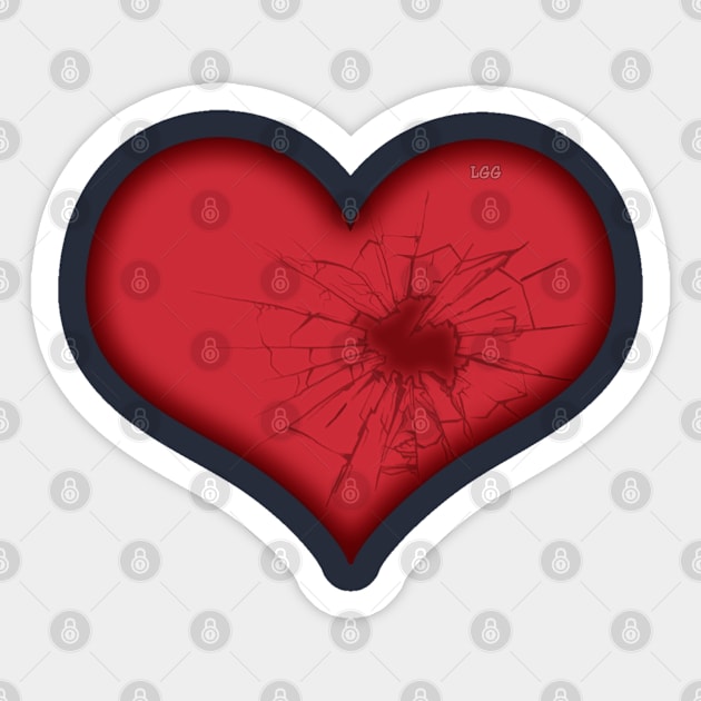 Broken Heart Sticker by LetsGetGEEKY